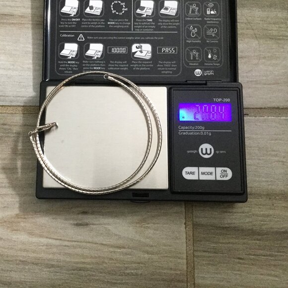 MILOR Sterling Silver 925 Omega Necklace Choker 16" Italy 20g Vintage New - Picture 11 of 13